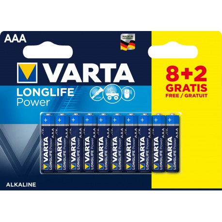 Blister 4 Piles LR03 - AAA - VARTA - High Energy/Long Life - UM4